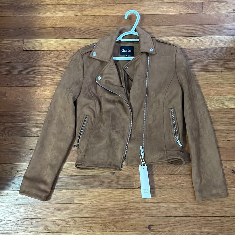 Medium size Chartou jacket. Never worn perfect condition. Light brown